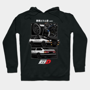 Toyota Ae86 Trueno Initial D Anime version Hoodie